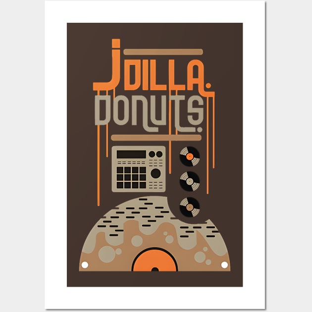 J. Dilla Donuts Wall Art by Olenyambutgawe